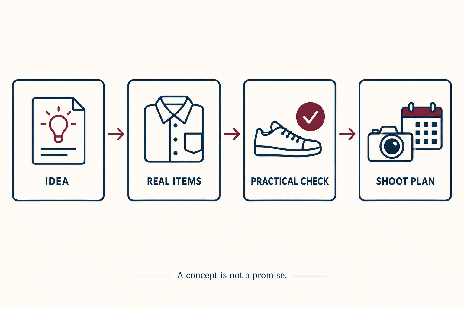 From visual idea to practical preparation