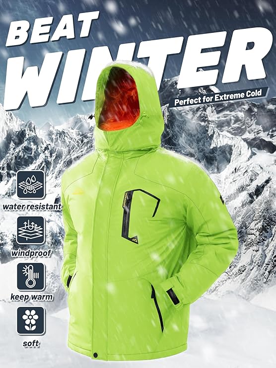 TACVASEN Jacket in Neon Green