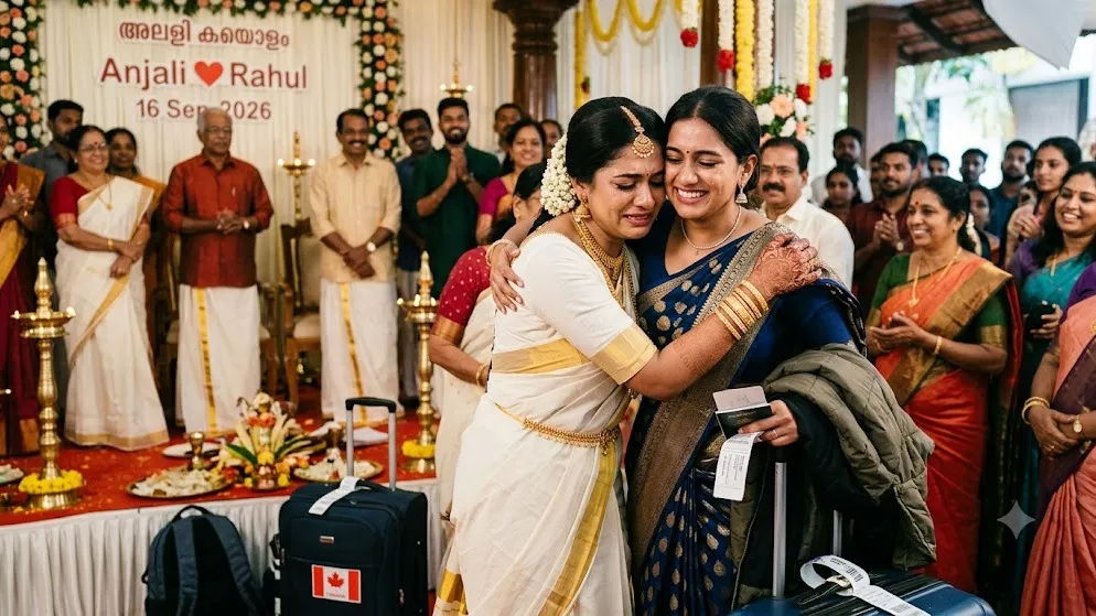 26 Years of Friendship: Friend Travels from Canada to Kochi to Surprise Bride at Her Wedding