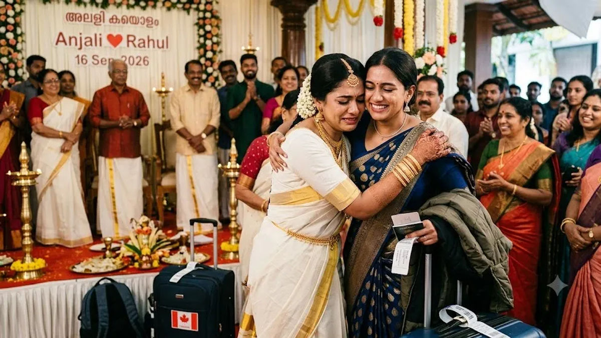 26 Years of Friendship: Friend Travels from Canada to Kochi to Surprise Bride at Her Wedding