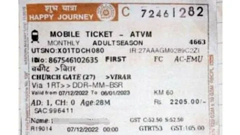 Virar Mumbai mobile shop sold fake AC pass to passenger.