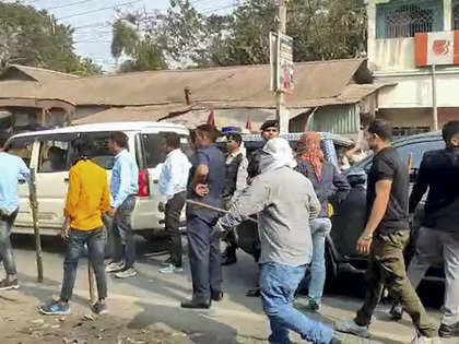 BJP raised question on West Bengal law and order after attack on minister of state.
