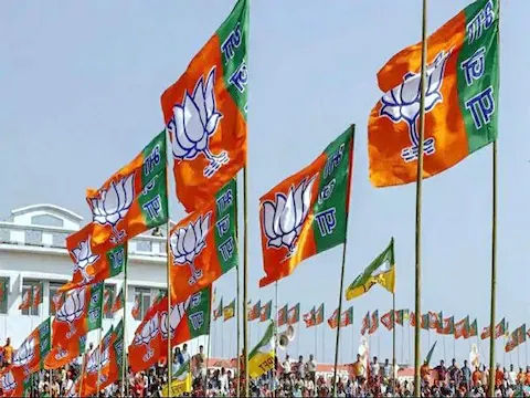 BJP hit out at the app for protesting against the arrest of Manish Sisodia.