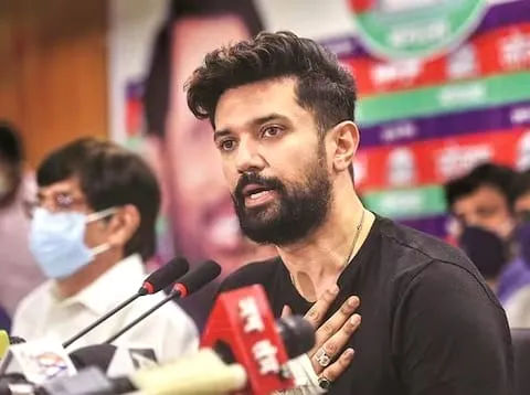 Lok Janshakti party president Chirag Paswan Chaired National council meeting on Tuesday.