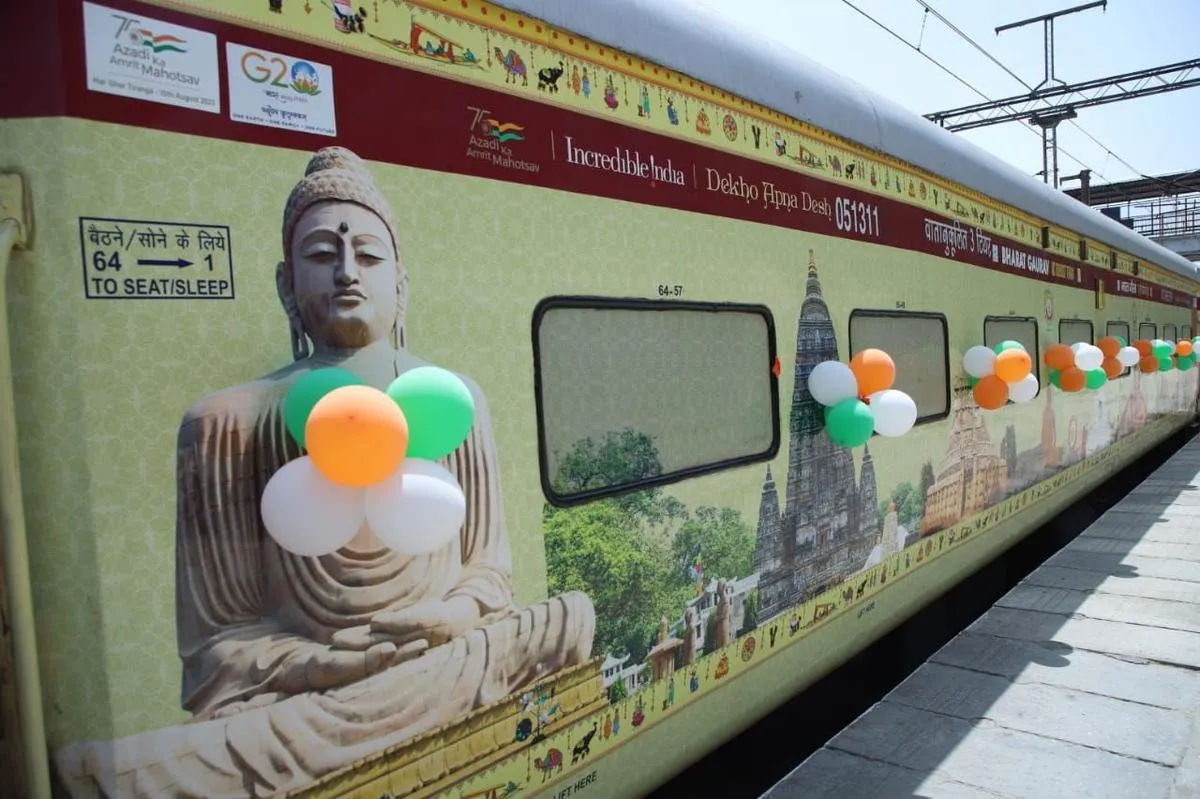 Union Minister For Culture, Tourism, And Development Of North Eastern Region G. Kishan Reddy flagged off the first Baba Saheb Ambedkar Yatra – Bharat Gaurav Train at Nizamuddin Railway Station in Delhi, on the occasion of Ambedkar Jayanti.