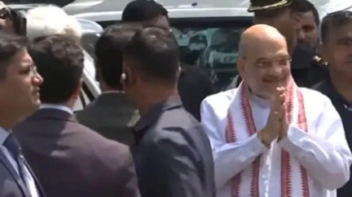 Union Home Minister Amit Shah Saturday laid foundation stone of Balidaan Stambh (martyr’s memorial) at Pratap Park in the heart of Srinagar.