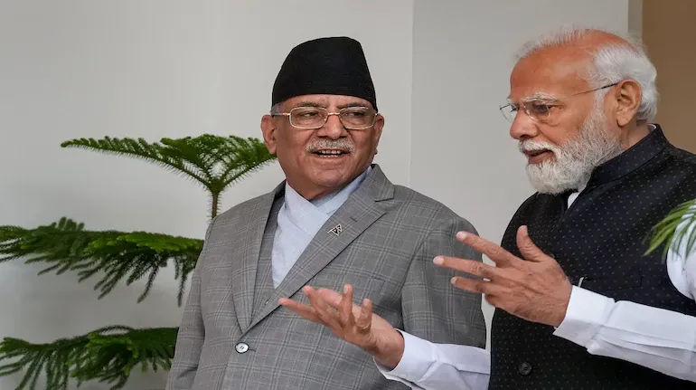 Prachanda said that Nepal and India both sides should sit together and hold discussions, keeping the map before them.