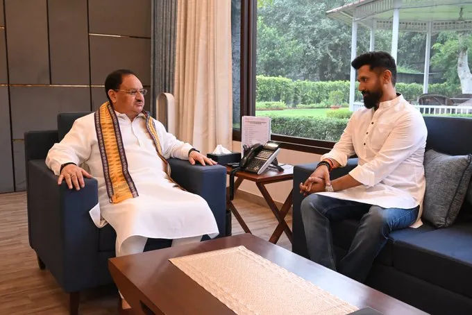 Chirag Paswan has decided to join the NDA.