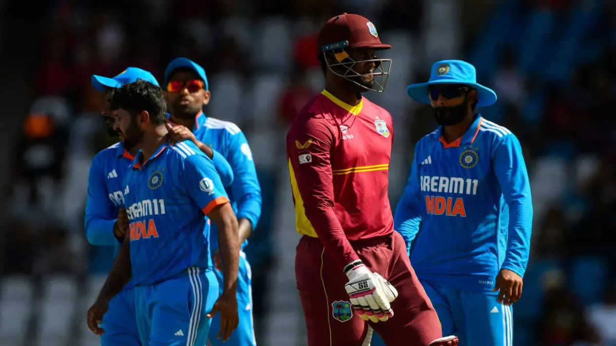 India emerged triumphant over West Indies by a staggering 200 runs in the third ODI late on Tuesday, sealing the series 2-1 in their favour.