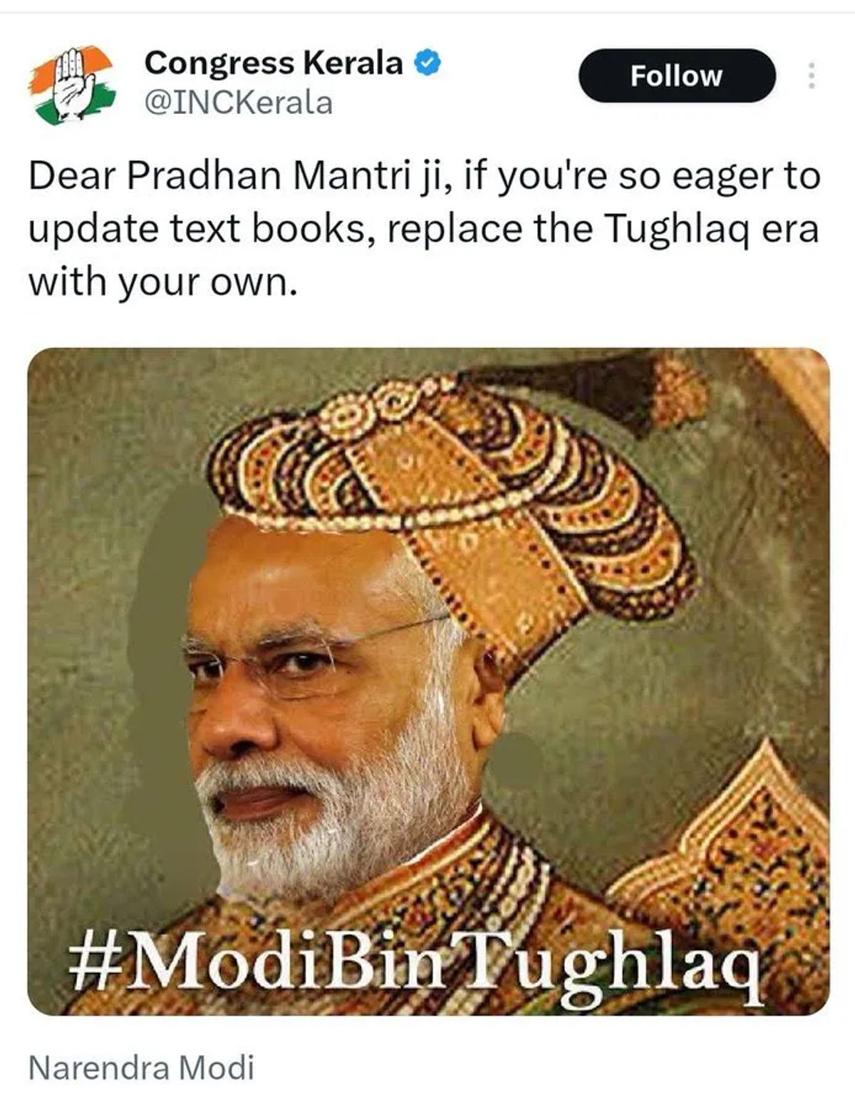 BJP Leader demands for Congress Ban as Modi-Tughlaq Poster Sparks Controversy