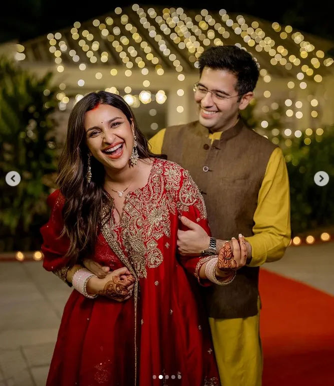 “Karwa Chauth 2023: Internet Buzzing Over Newlyweds Parineeti Chopra and Raghav Chadha’s Radiant Celebration of Love and Togetherness”