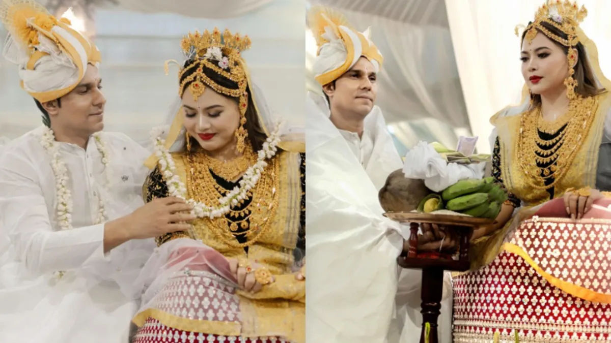 Lin Laishram and Randeep Hooda looked stunning as they tied the knot wearing traditional Manipuri wedding attire.