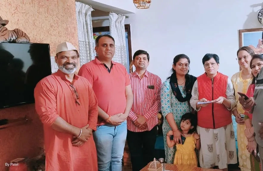 पिंपले सौदागर के रोज आइकॉन सोसायटी में राम लला प्राण प्रतिष्ठा अक्षत अभियान प्रारंभ।