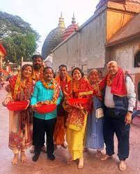 Tamannaah Bhatia at Kamakhya visited Temple with her family.