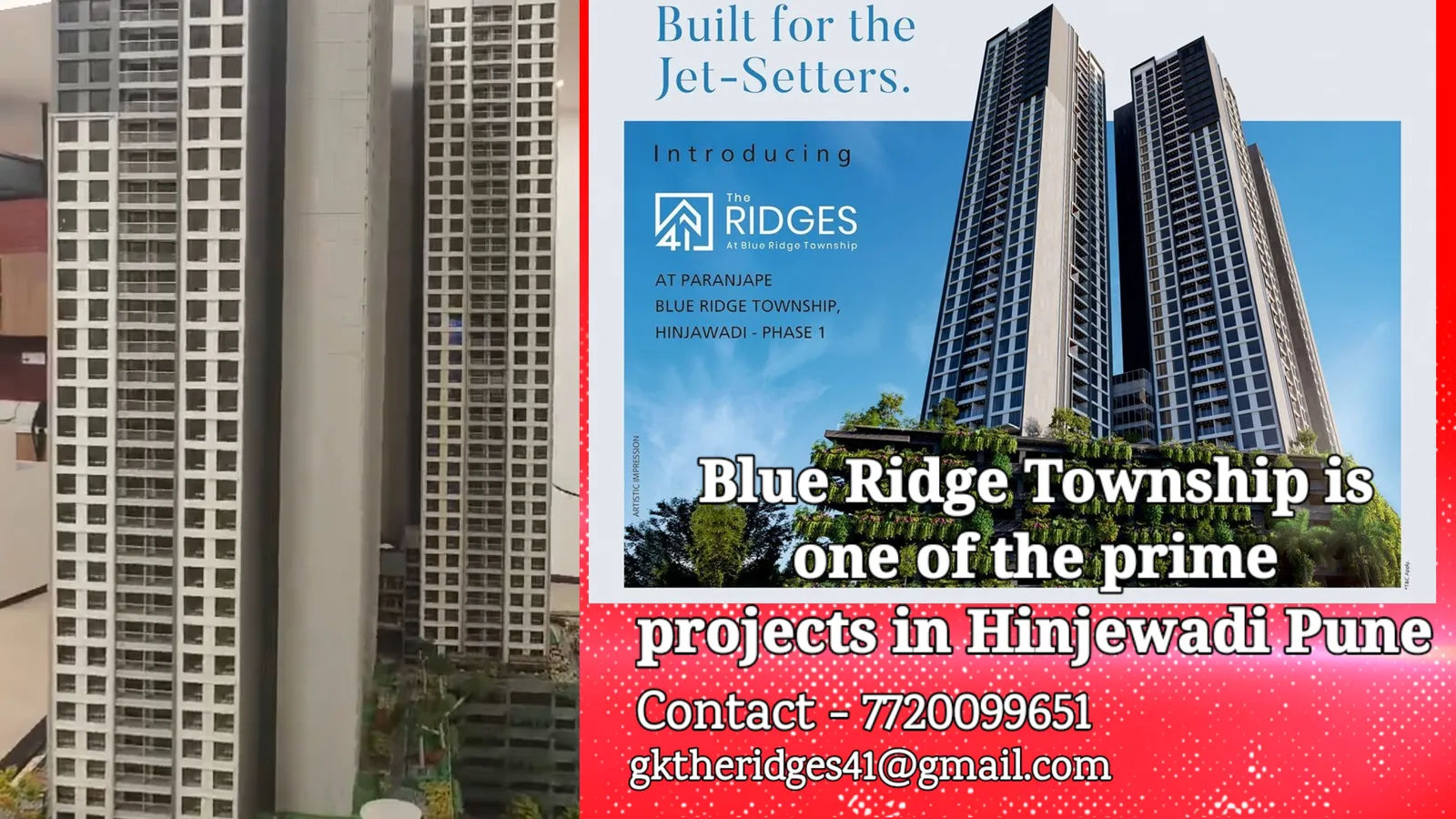 Blue Ridge Township is one of the prime projects in Hinjewadi Pune