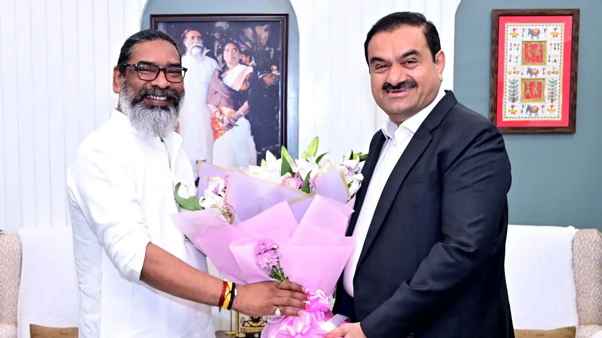 Gautam Adani Meets Jharkhand Chief Minister Hemant Soren at His Residence