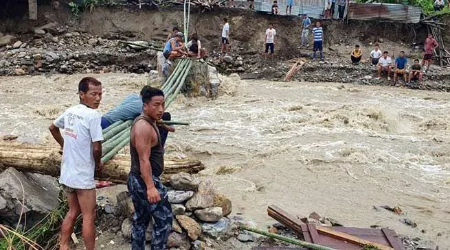 Flash Floods, Landslides Wreak Havoc Across Arunachal Amid Heavy Rain