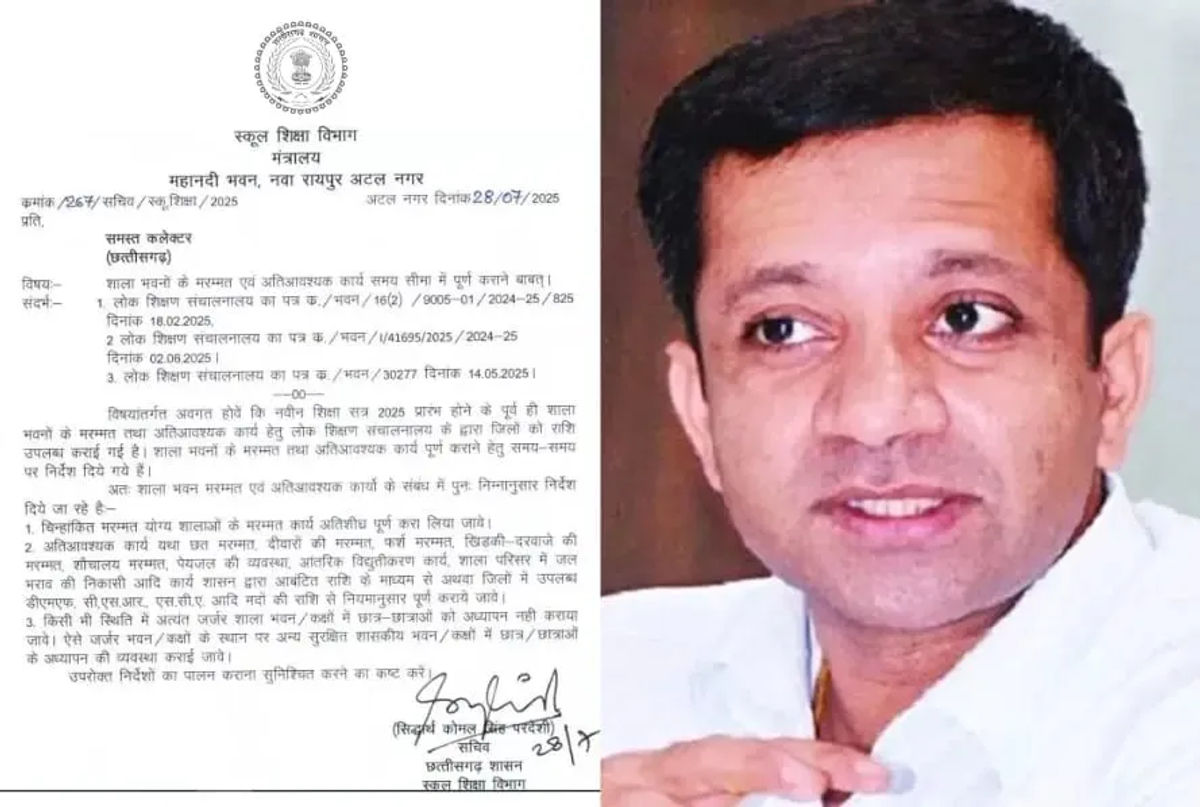 छत्तीसगढ़ में सरकारी स्कूलों की जर्जर स्थिति बच्चों की सुरक्षा के लिए गंभीर खतरा