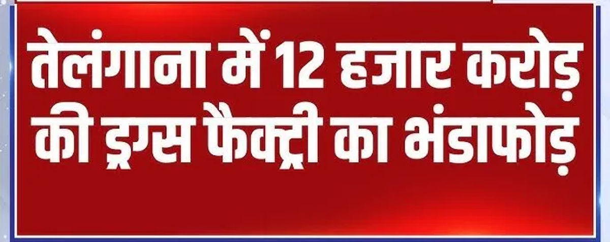 तेलंगाना में मेफेड्रोन फैक्ट्री का भंडाफोड़, बांग्लादेशी महिला सहित 12 गिरफ्तार