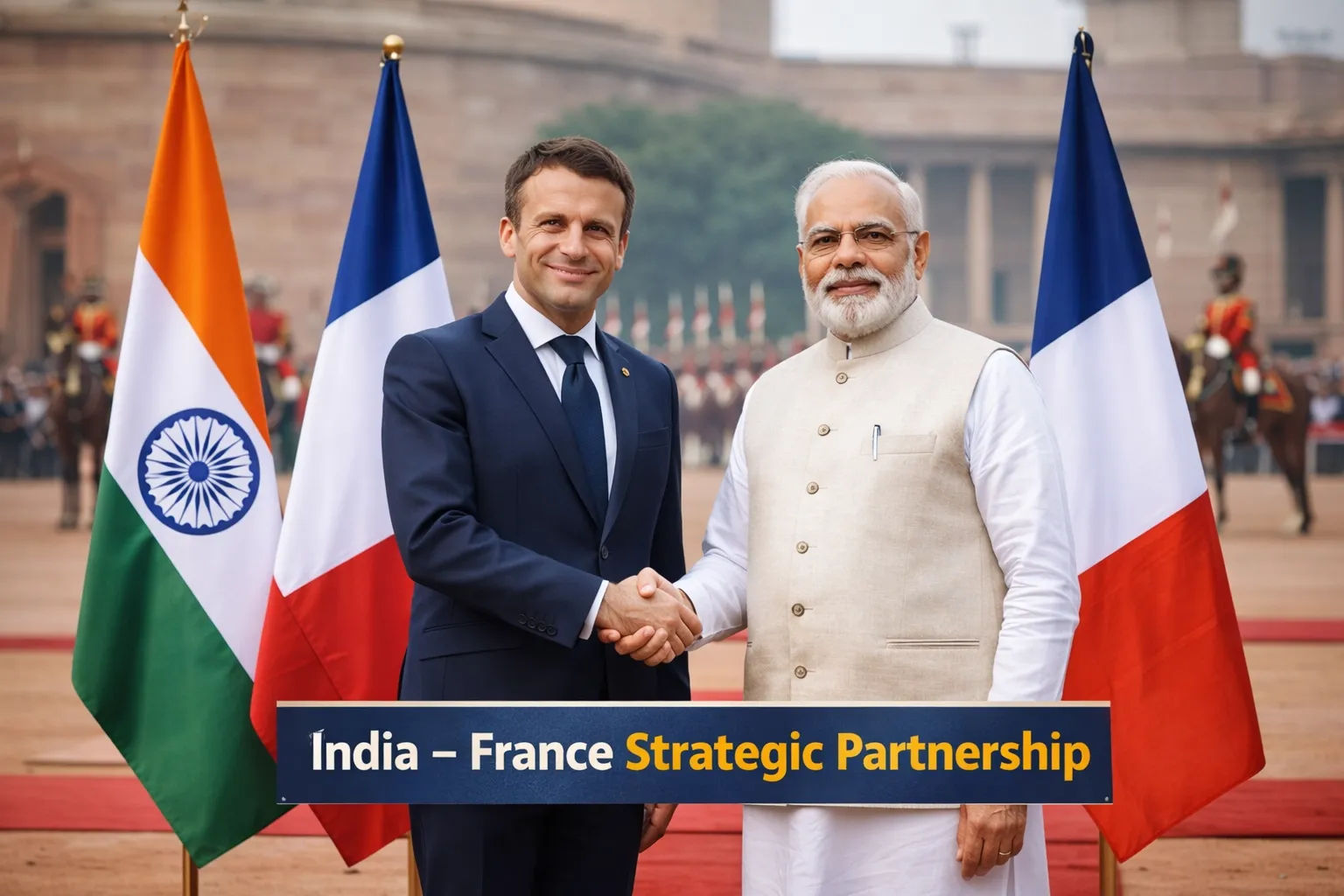 French President Emmanuel Macron Arrives in India to Strengthen Strategic Partnership