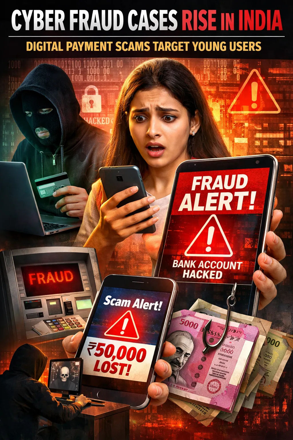 Cyber Fraud Cases Rise Across India as Digital Payment Scams Target Young Users