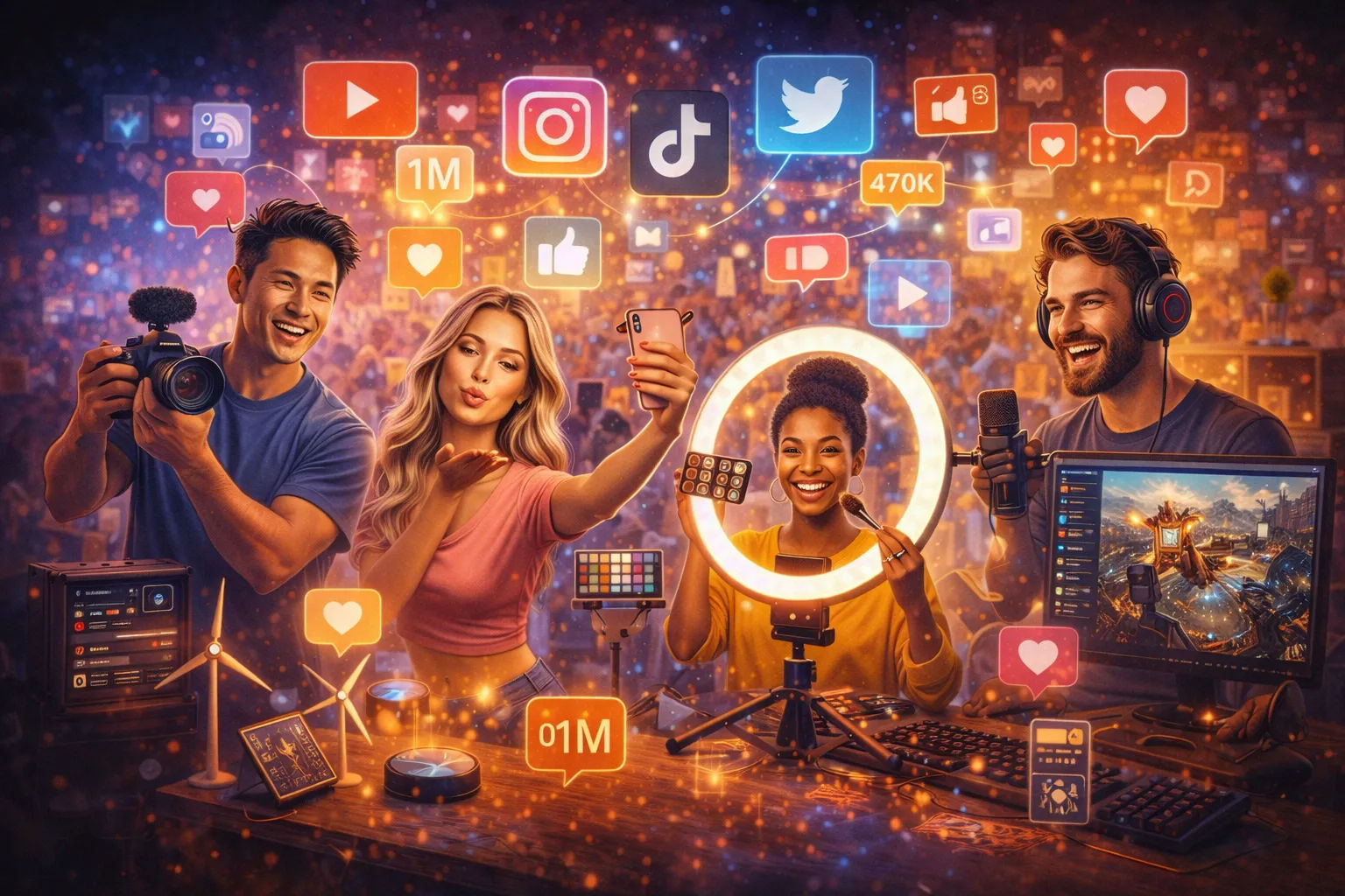 Social Media Creators Redefine Fame in the Digital Age