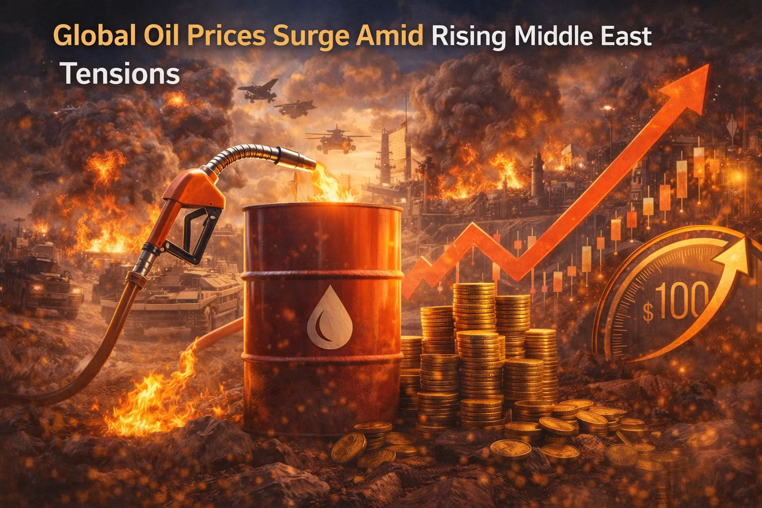 Global Oil Prices Surge Amid Rising Middle East Tensions