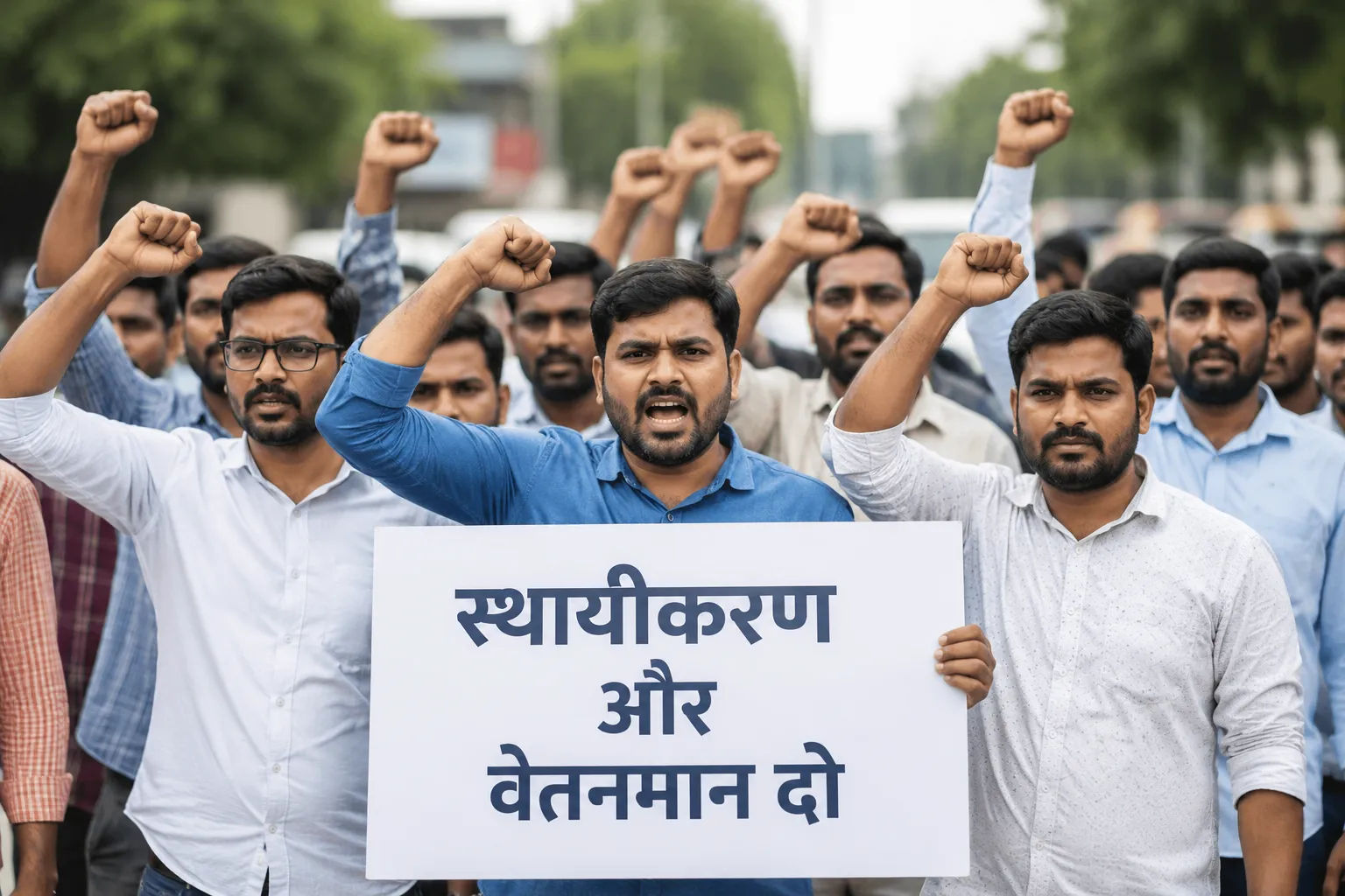 स्थायी नौकरी और वेतनमान की मांग तेज, संविदा कर्मियों का होगा बड़ा राज्यस्तरीय सम्मेलन
