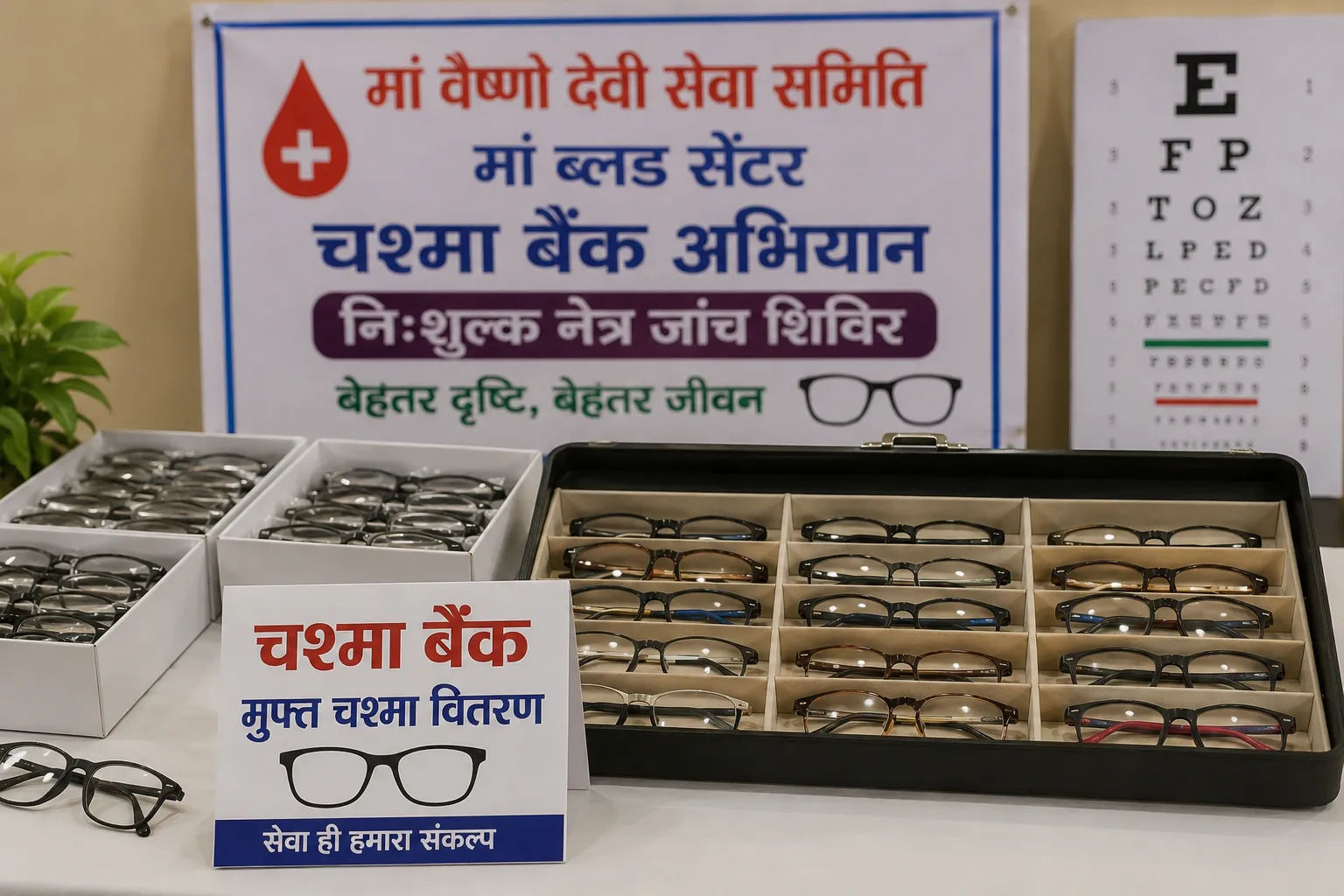 चश्मा बैंक की अनोखी पहल: 54 जरूरतमंदों को मिलेगा मुफ्त चश्मा, सेवा अभियान को मिल रही नई पहचान