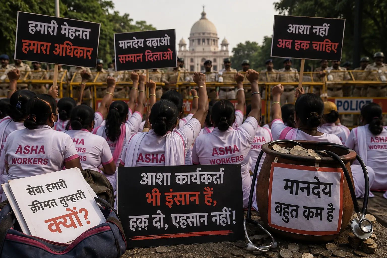 मानदेय और सुविधाओं की मांग को लेकर आज सड़क पर उतरेंगी आशा कार्यकर्ता, गर्दनीबाग में होगा बड़ा प्रदर्शन