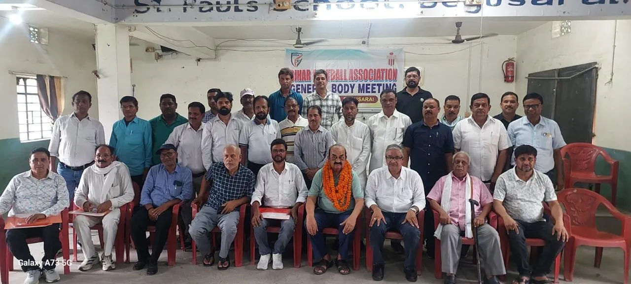 बेगूसराय में बिहार फुटबॉल एसोसिएशन की आम सभा संपन्न, रविन्द्र प्रसाद सिंह बने कार्यकारी अध्यक्ष