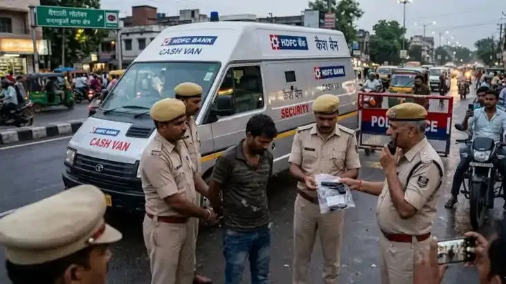 बिहार की राजधानी पटना में दिनदहाड़े एचडीएफसी बैंक की कैश वैन लूटने की कोशिश, एक गिरफ्तार