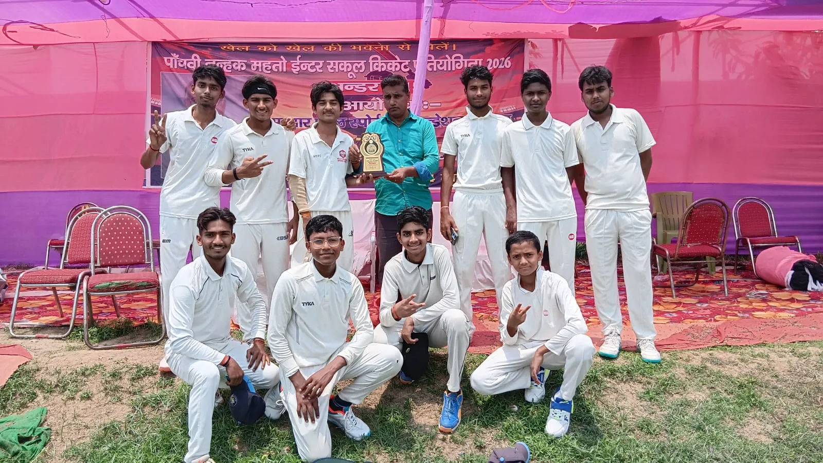 स्कूल ऑफ क्रिकेट पटना और लक्ष्य क्रिकेट एकेडमी की विजयी हिमांशु केशरी और अमन पासवान बने प्लेयर ऑफ द मैच