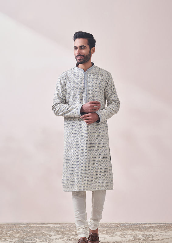Twamev Men Luxe Cream Kurta Set