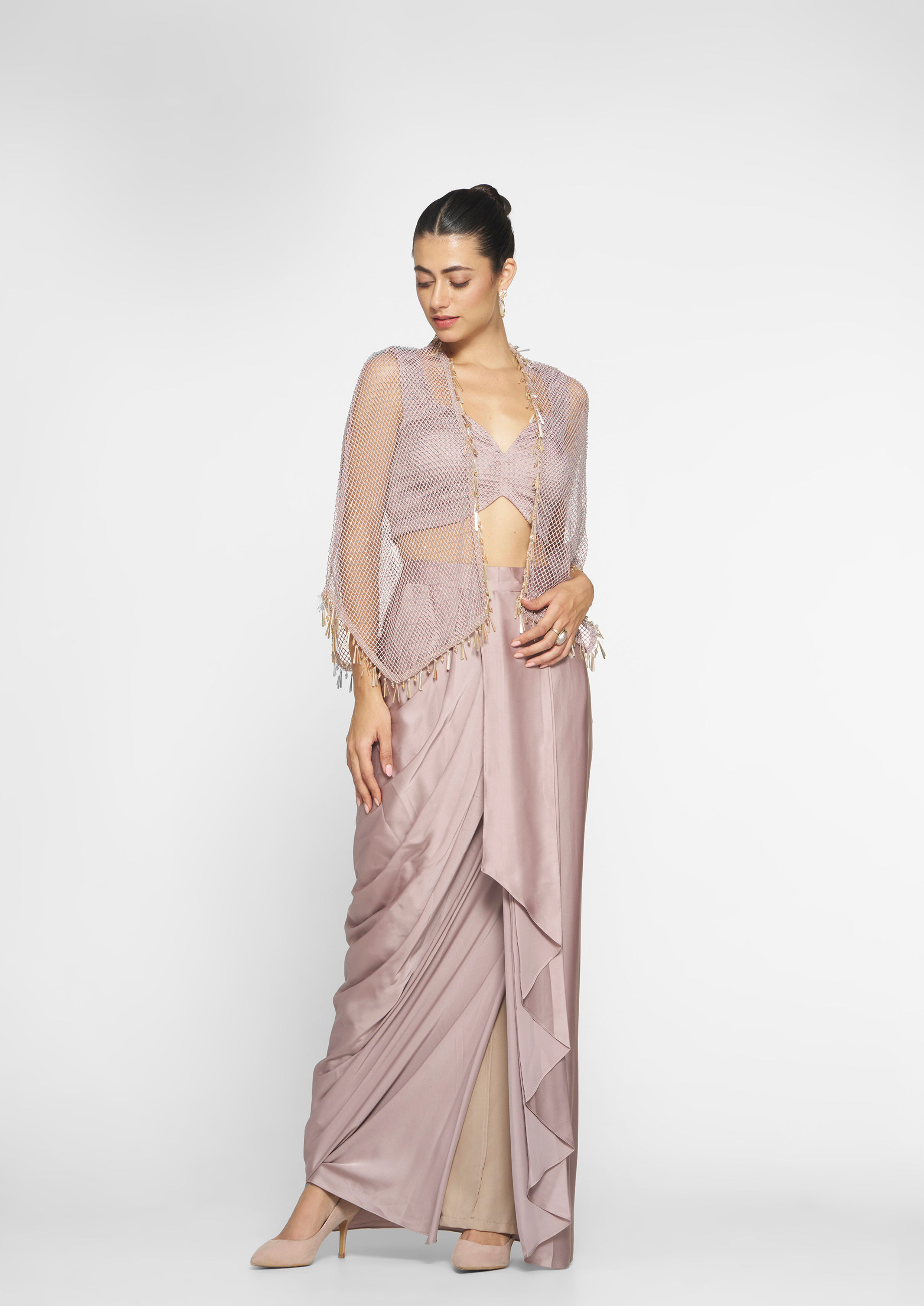 Twamev Women Fawn Sparkle Indo Western