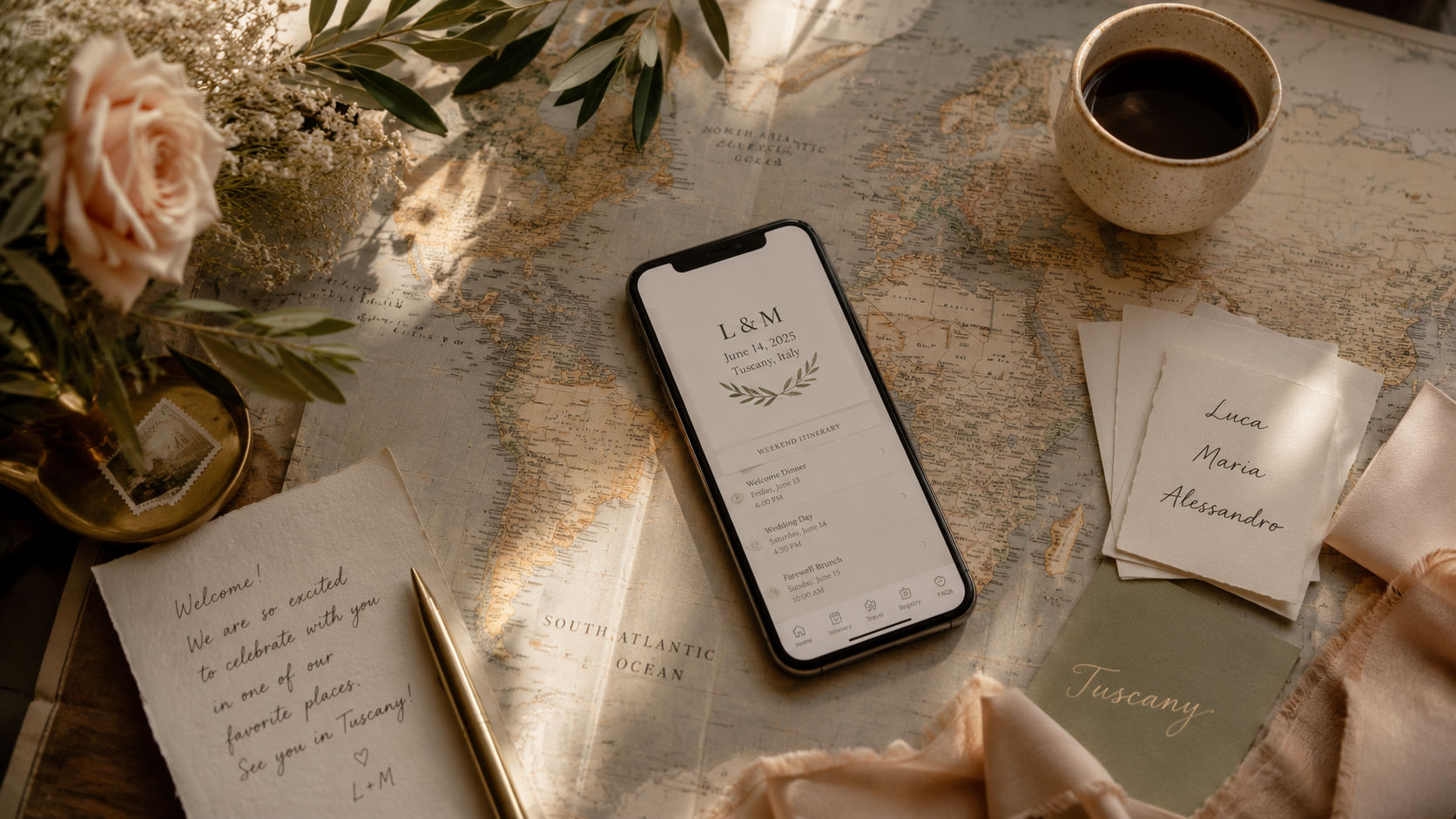 Cómo enviar la invitación de boda a invitados que viven en otros países
