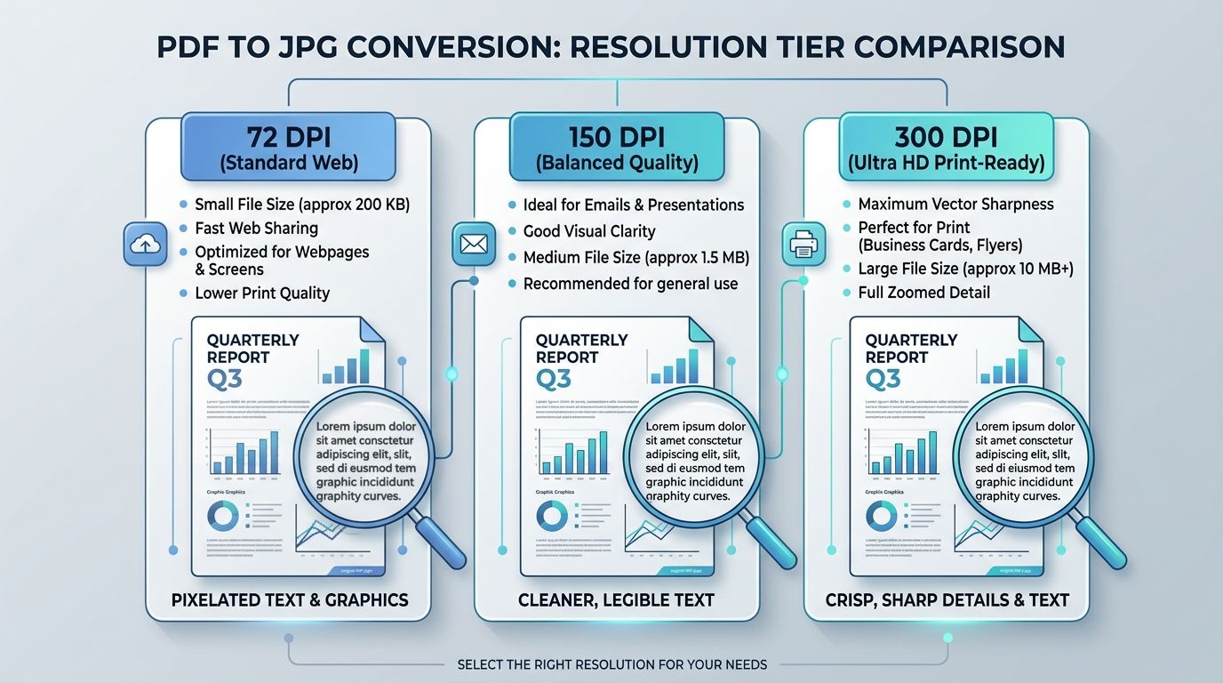 PDF to JPG Resolution Tier Comparison