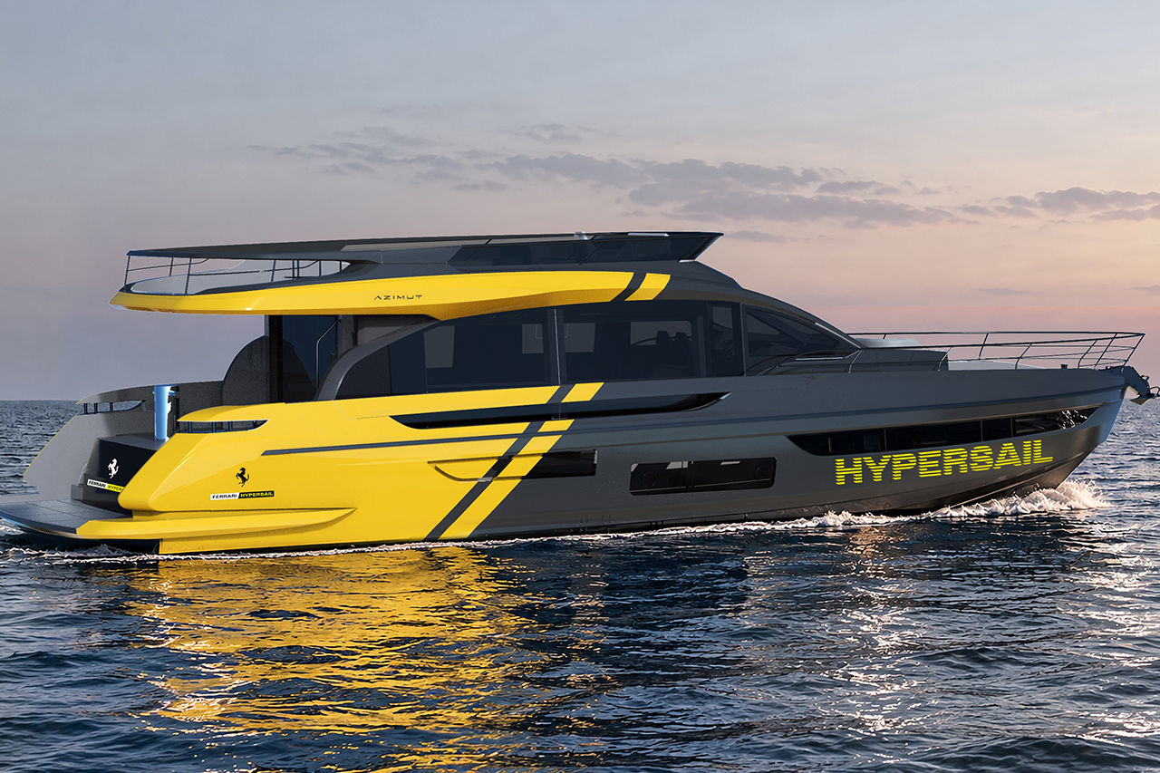 Image representing the news article titled Azimut Yachts, Ferrari Hypersail’in Resmi Partneri Oldu