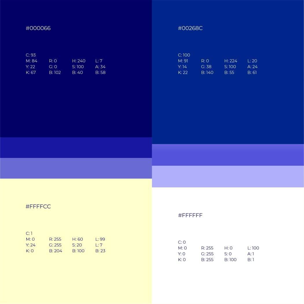 Brand identity project set one example 5