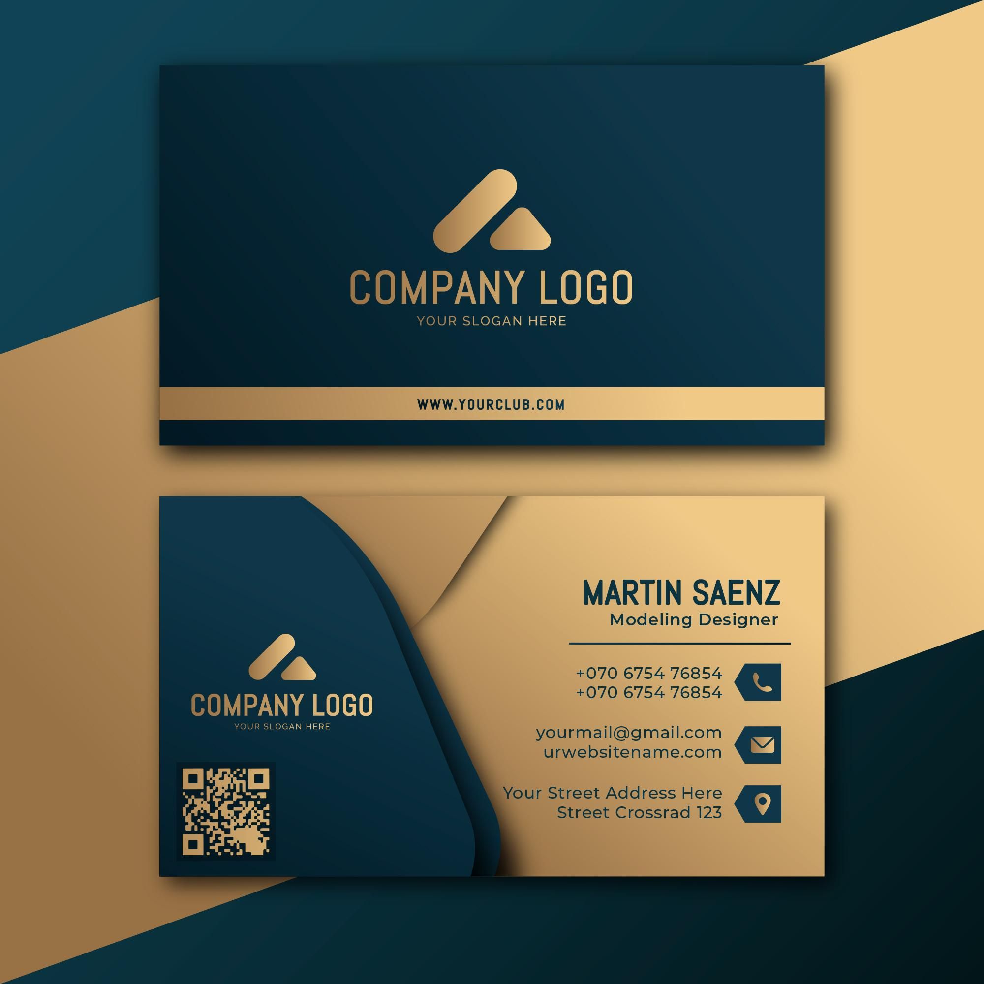 Business card design example 1