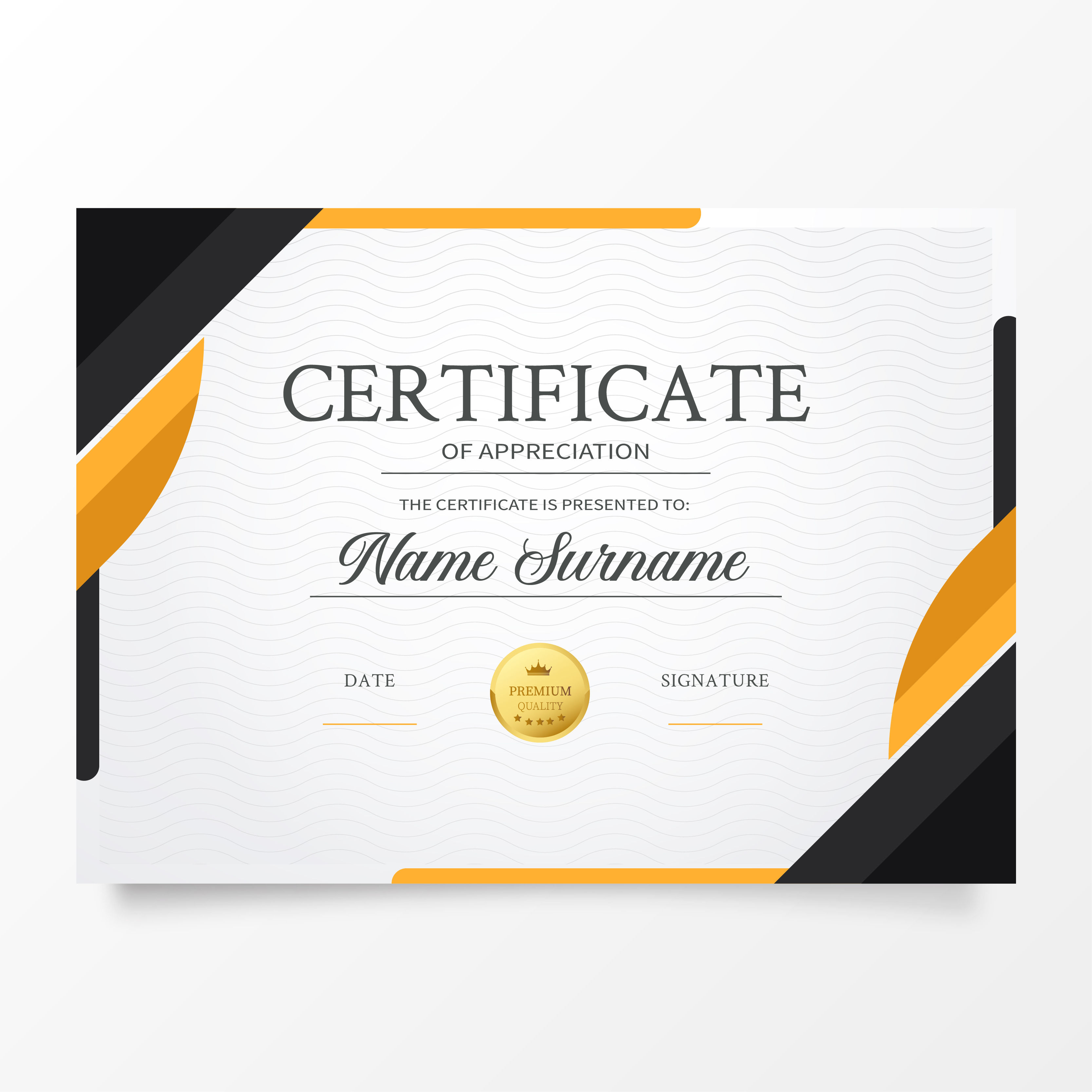 Certificate design example 3