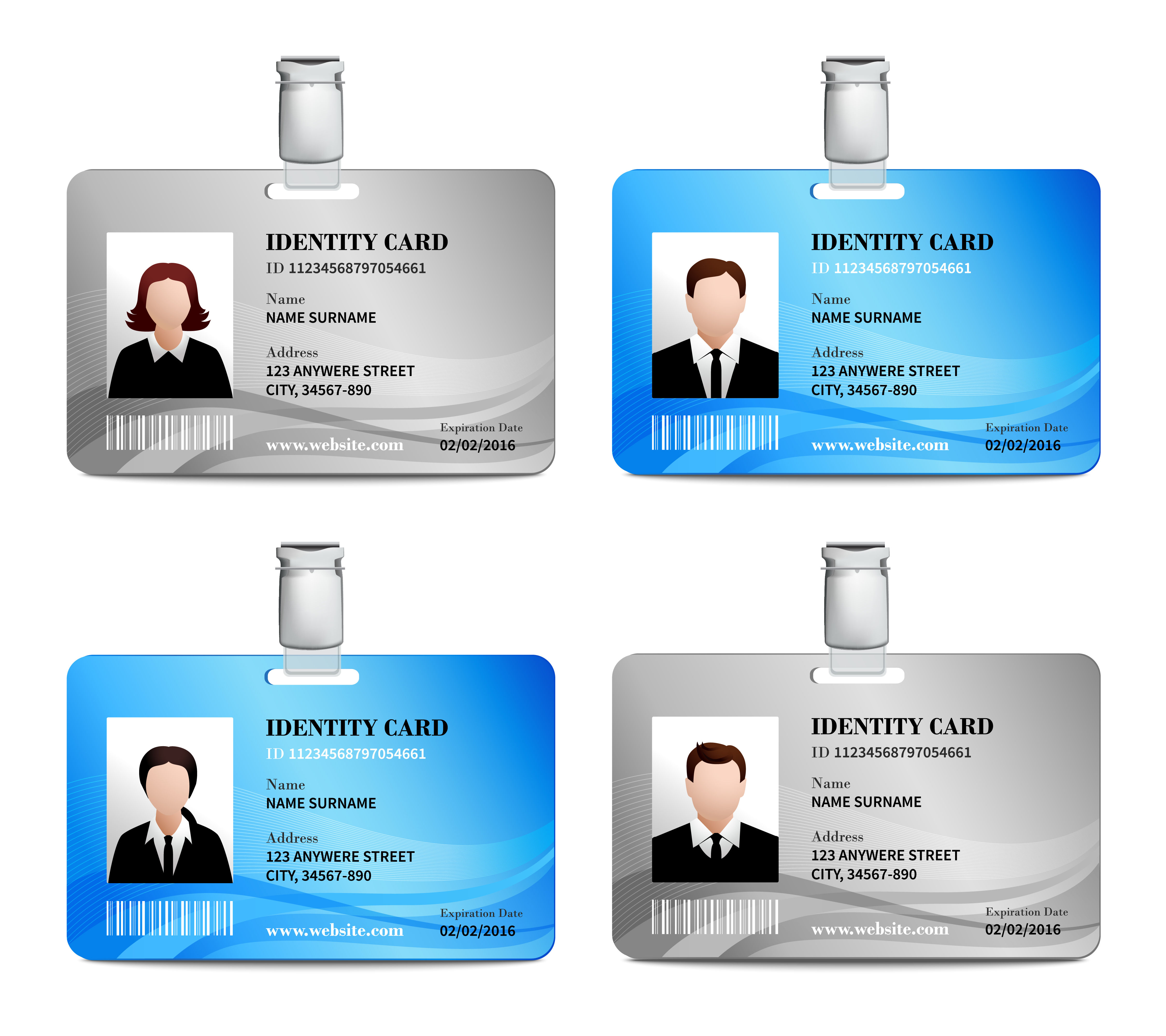 ID card design example 1