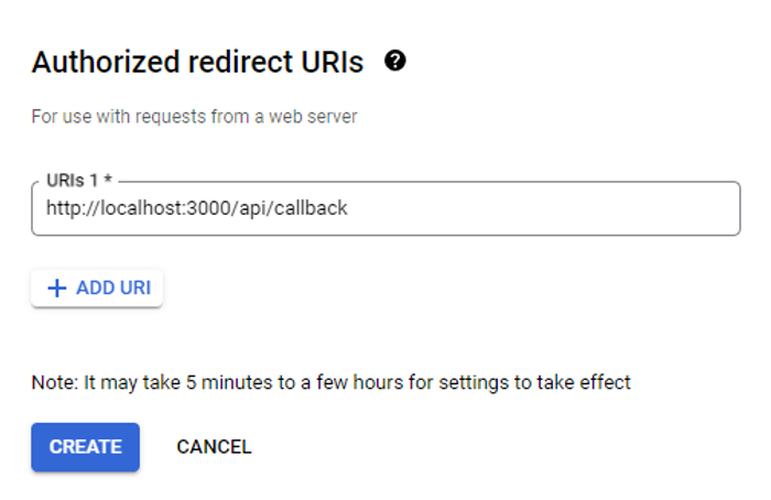 redirect URLs