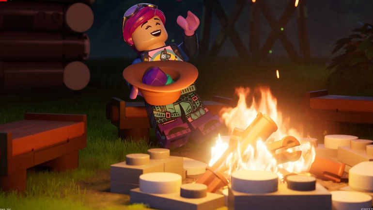 LEGO Fortnite Player Builds Castle on Mountain, Pushing Limits of Sandbox Mode