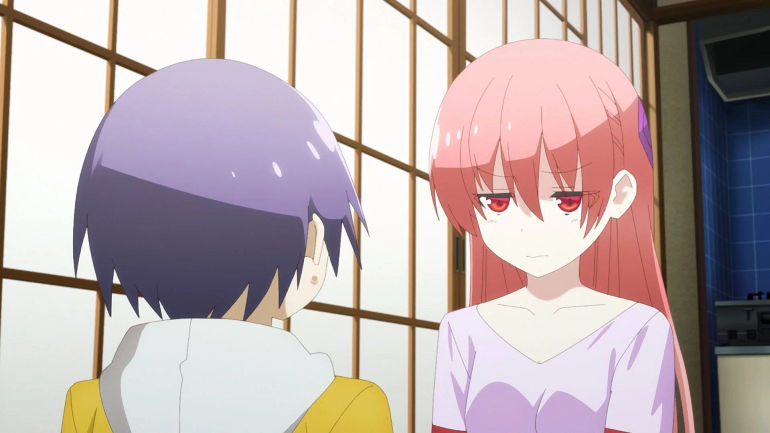 A still from Tonikaku Kawaii involving the main characters (Image via Seven Arcs)