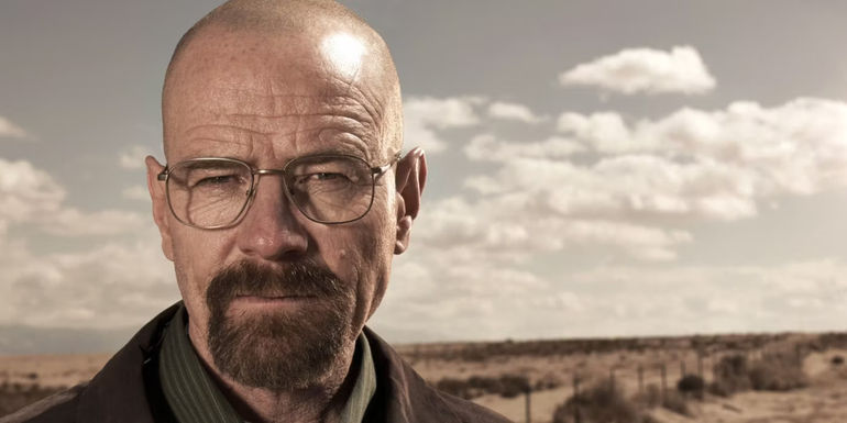 An image of Walter White looking serious in Breaking Bad