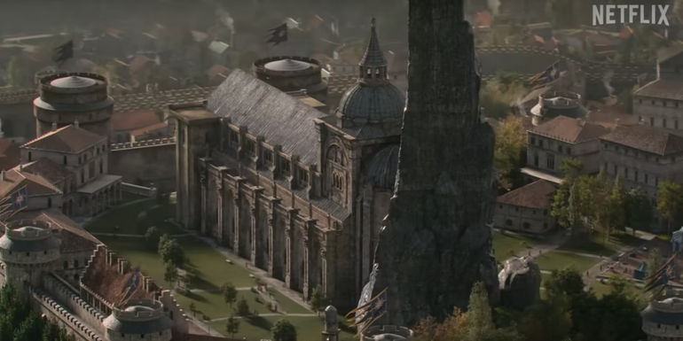 Emperor Emhyr's palace in The Witcher season 3