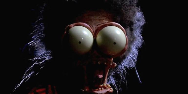 Large Marge reveals her real face in Pee Wee's Big Adventure