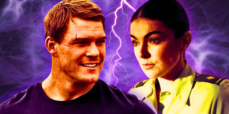 Serinda Swan as Dixon and Alan Ritchson as Reacher