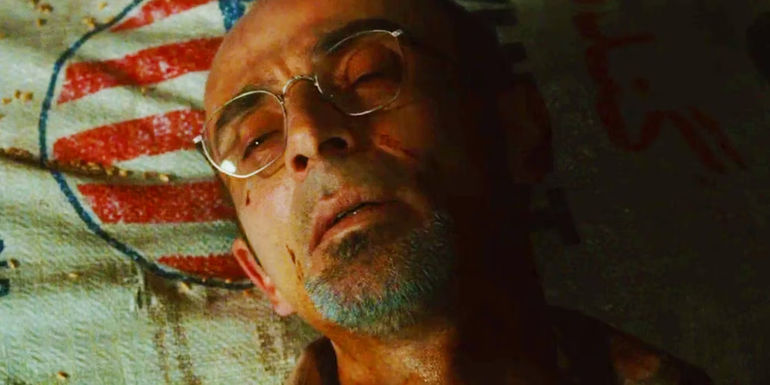 Yinsen dying for Tony Stark in Iron Man